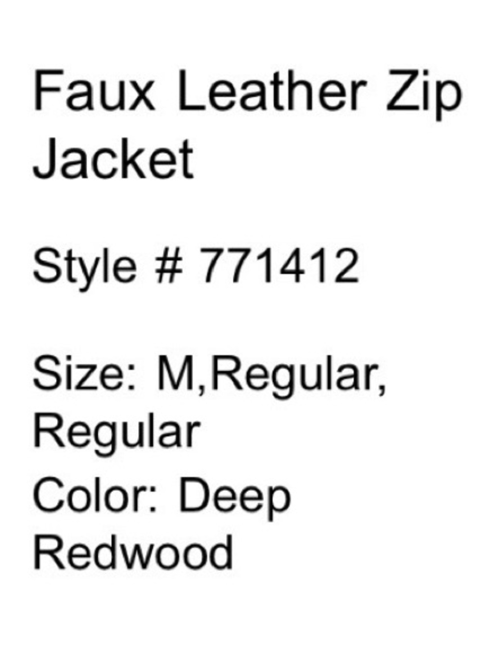 LOFT Chestnut Brown Faux Leather Cropped Jacket - Picture 5 of 5